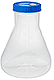 Baffled Bottom Jumbo Erlenmeyer Flasks, 2.8L, Styrene-Butadeine, cs/6