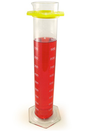 SIBATA Class A Glass Graduated Cylinder, 1000mL