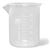 Polypropylene Plastic Graduated Beaker, 50mL, Pk/12