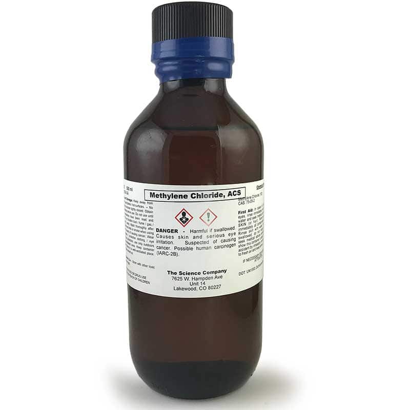 Reagent grade Methylene Chloride, 500mL for sale. Buy from The Science ...