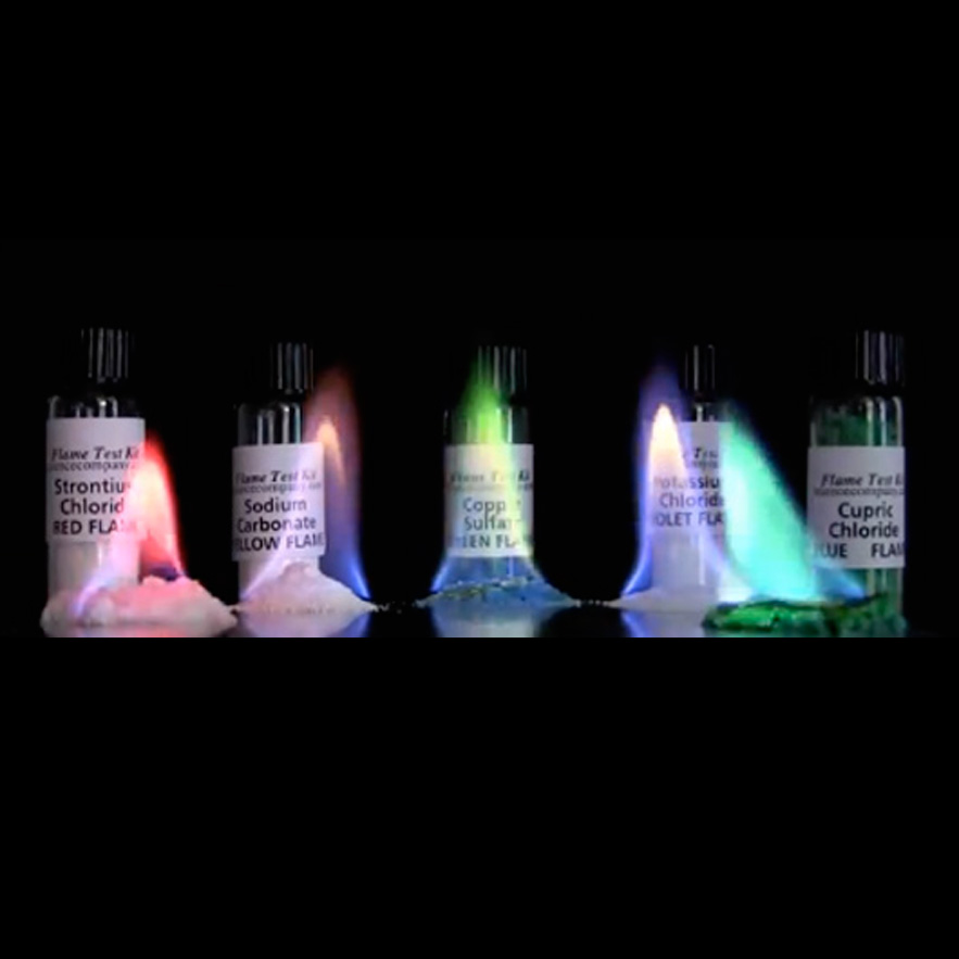 flame test experiment equipment