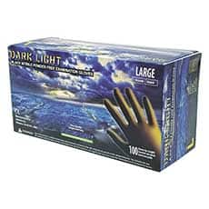 Adenna Dark Light Black Nitrile Gloves - 9 Mil, Case/1000