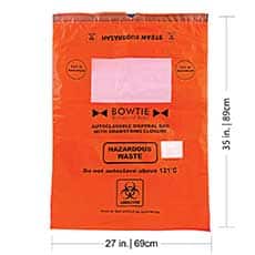 Red Autoclave Bags, 25 x 35" pk/100