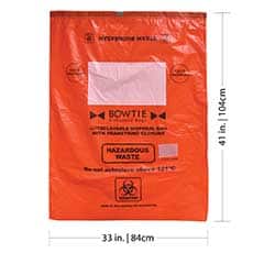 Red Autoclave Bags, 33 x 41" pk/100