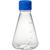 Baffled Bottom Erlenmeyer Flasks, 500mL, PC, cs/12