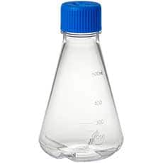 Baffled Bottom Erlenmeyer Flasks, 500mL, PC, cs/12