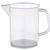 Short Form Plastic Graduated Beaker with Handle, 500mL, Pk/12