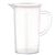 Tall Form Plastic Graduated Beaker with Handle, 1000mL, Pk/6