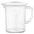 Tall Form Plastic Graduated Beaker with Handle, 250mL, Pk/12