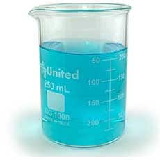 Dual Scale Borosilicate Beaker, 250mL