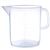 Short Form Plastic Graduated Beaker with Handle, 5000mL, Pk/1